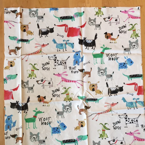 Painted Dog Print Duck Cloth Fabric - Picture 3 of 12